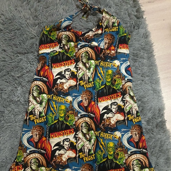 Paper Doll Prod Dresses & Skirts - Old Hollywood horror movie halter dress